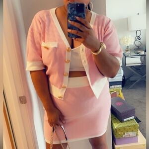 Super Cute Knit Skirt Set